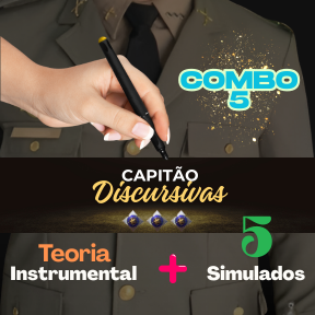 Logo 5 Simulados + Teoria Instrumental Combo Capitão Discursivas