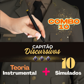 Logo 10 Simulados + Teoria Instrumental Combo Capitão Discursivas